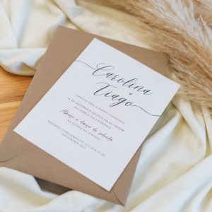 convite rustico de casamento