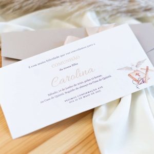 convite de batizado ou comunhão