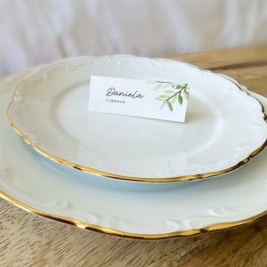 marcador de mesa casamento oliveira