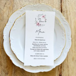 menu de batizado ou comunhao