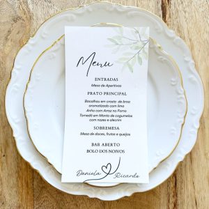 menu de casamento oliveira