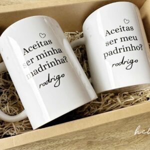 Taças Personalizadas para Convite de padrinhos "aceitas ser meu padrinho ou madrinha". Ideal para convite de casamento, batizado ou comunhão