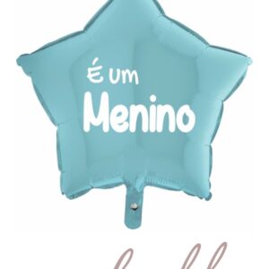 Balão Foil Estrela Azul “É um Menino” – Gender Reveal