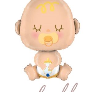Balão Foil Bebé com Biberão para Chá de Bebé
