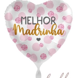 Balão em Foil Coração – Melhor Madrinha