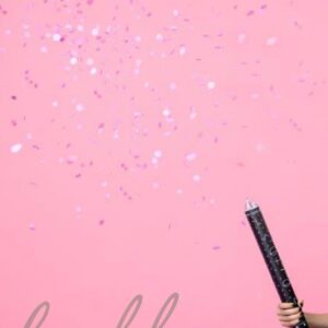 Confetes rosa para Aniversário ou Revelação do sexo