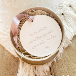 Medalha em Gesso Perfumado Presente da Vida